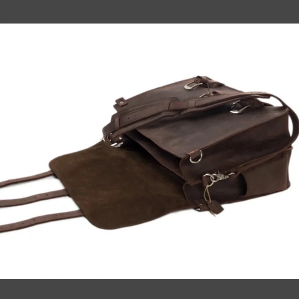 Rock Cow Super Large Multi-Use Leather Travel Bag, Duffle Bag, Leather Backpack